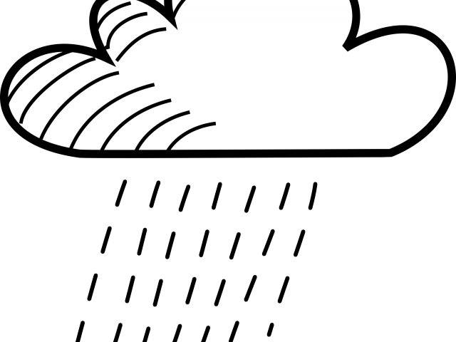 Cloud Clipart Pdf - Drawing Cloud Rain - Png Download (640x480), Png Download