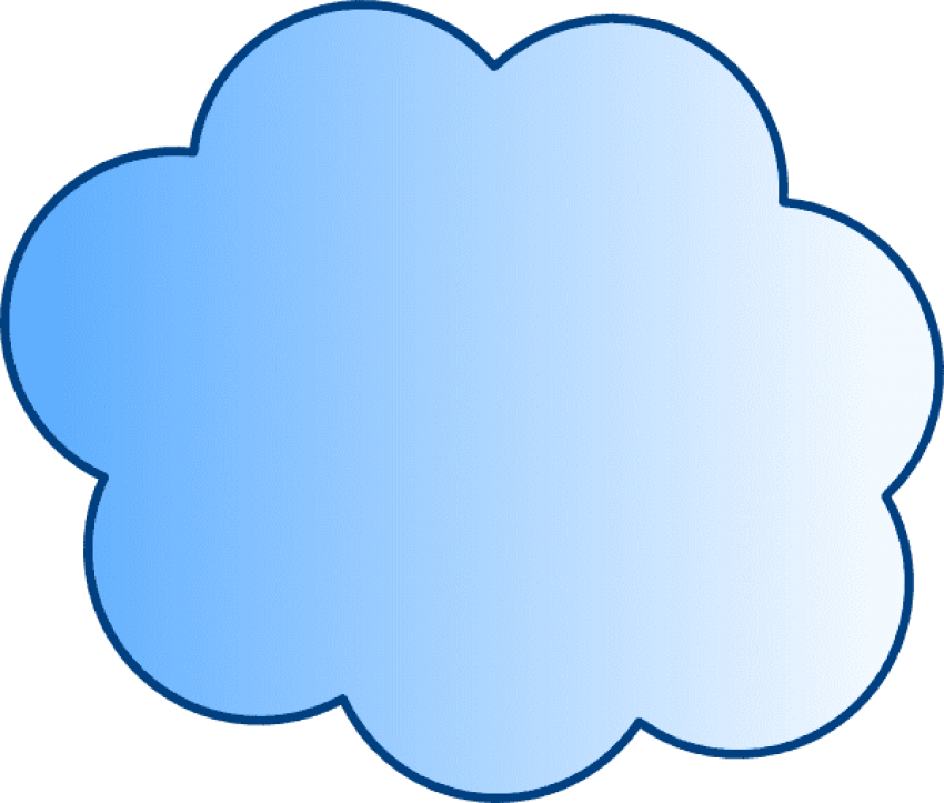 Free Png Download Blue Cloud Png Images Background - Thought Of The Day Clipart Transparent Png (850x723), Png Download