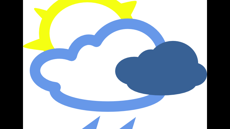 Heavy Rainfall Again - Weather Symbols Clipart (750x422), Png Download