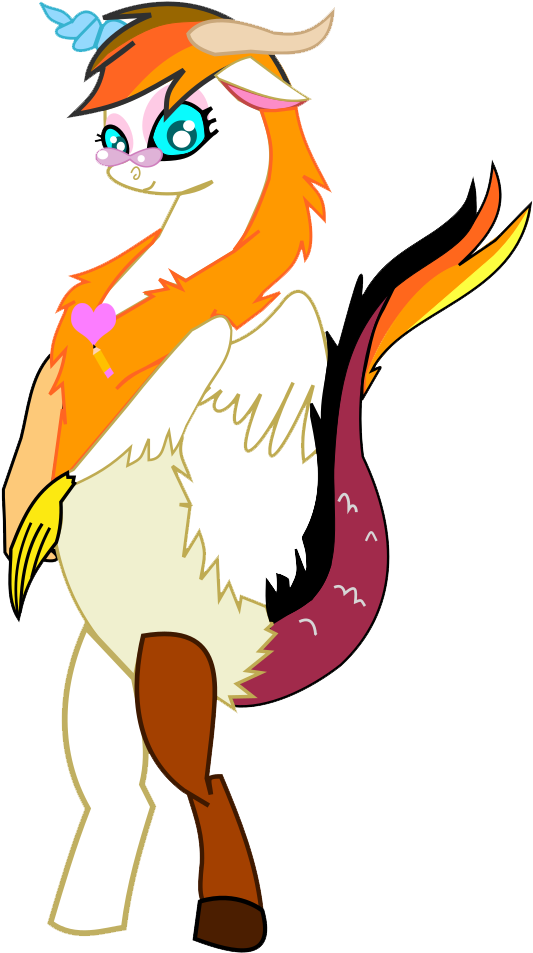 Rose Pal As A Draconequus By Rigifan32 Mlp, Pony, Pony - Cartoon Clipart (745x1053), Png Download