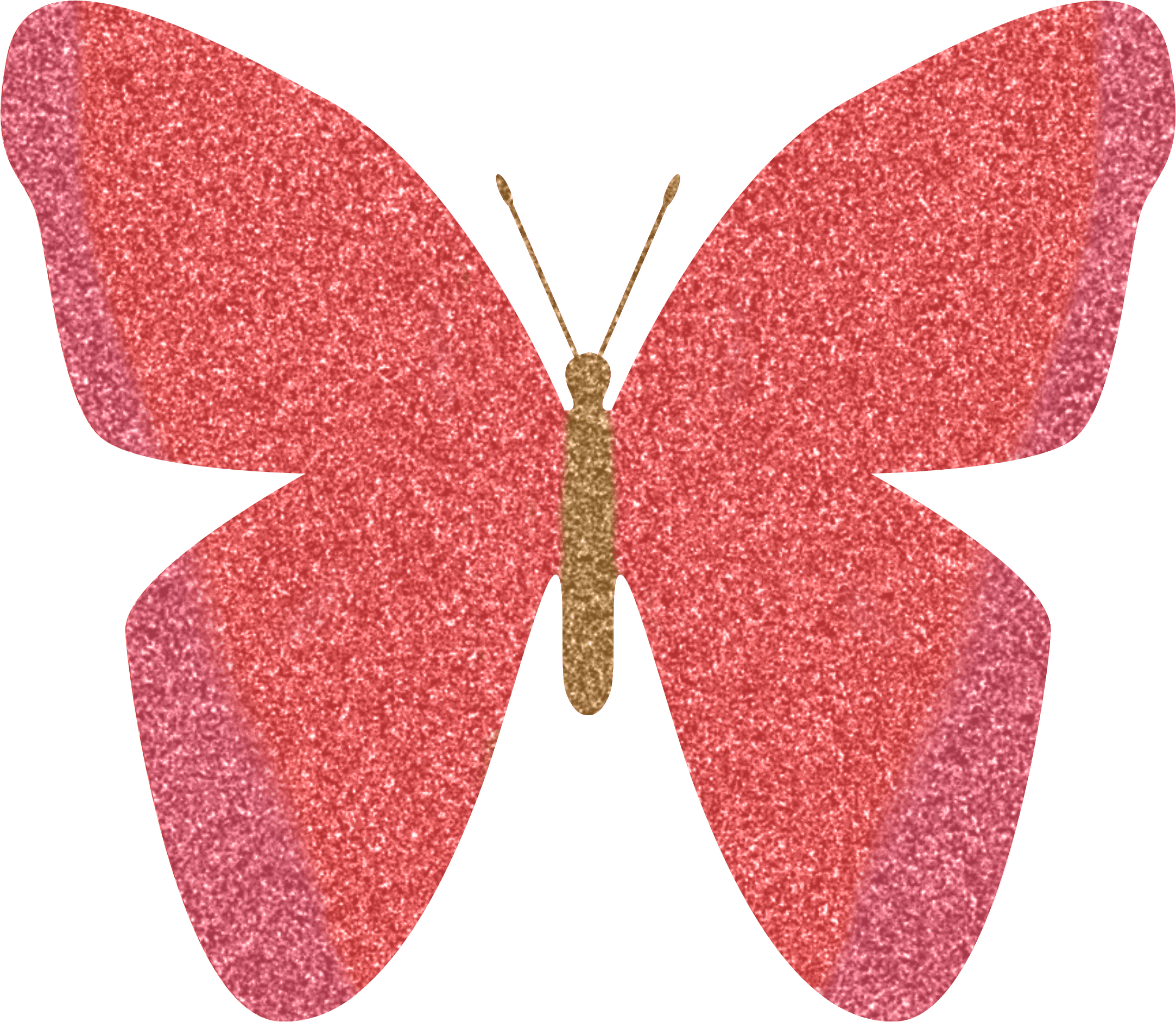 Pink Pink Sparkle Butterfly Clipart (2202x2202), Png Download