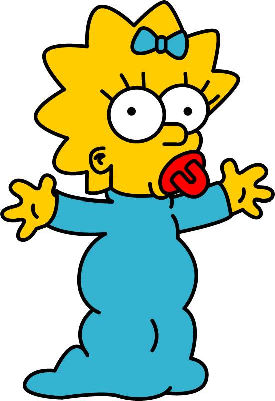 Maggie Simpson Clipart (550x800), Png Download
