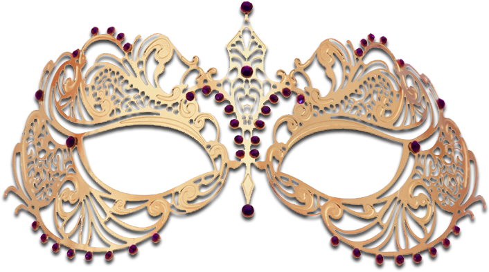 769 X 450 5 0 - Masquerade Mask Black And Gold Transparent Clipart (769x450), Png Download