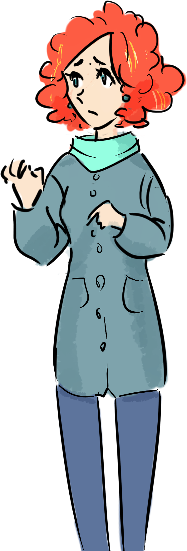 15 3 Girl - Cartoon Clipart (888x1880), Png Download