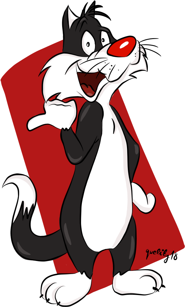 Sylvester Png Free Pic - Cartoon Clipart (689x1159), Png Download