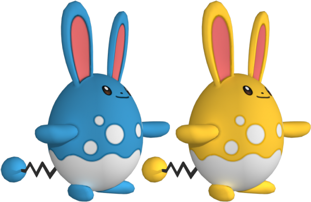 Azumarill 3d-modell - Cartoon Clipart (620x537), Png Download