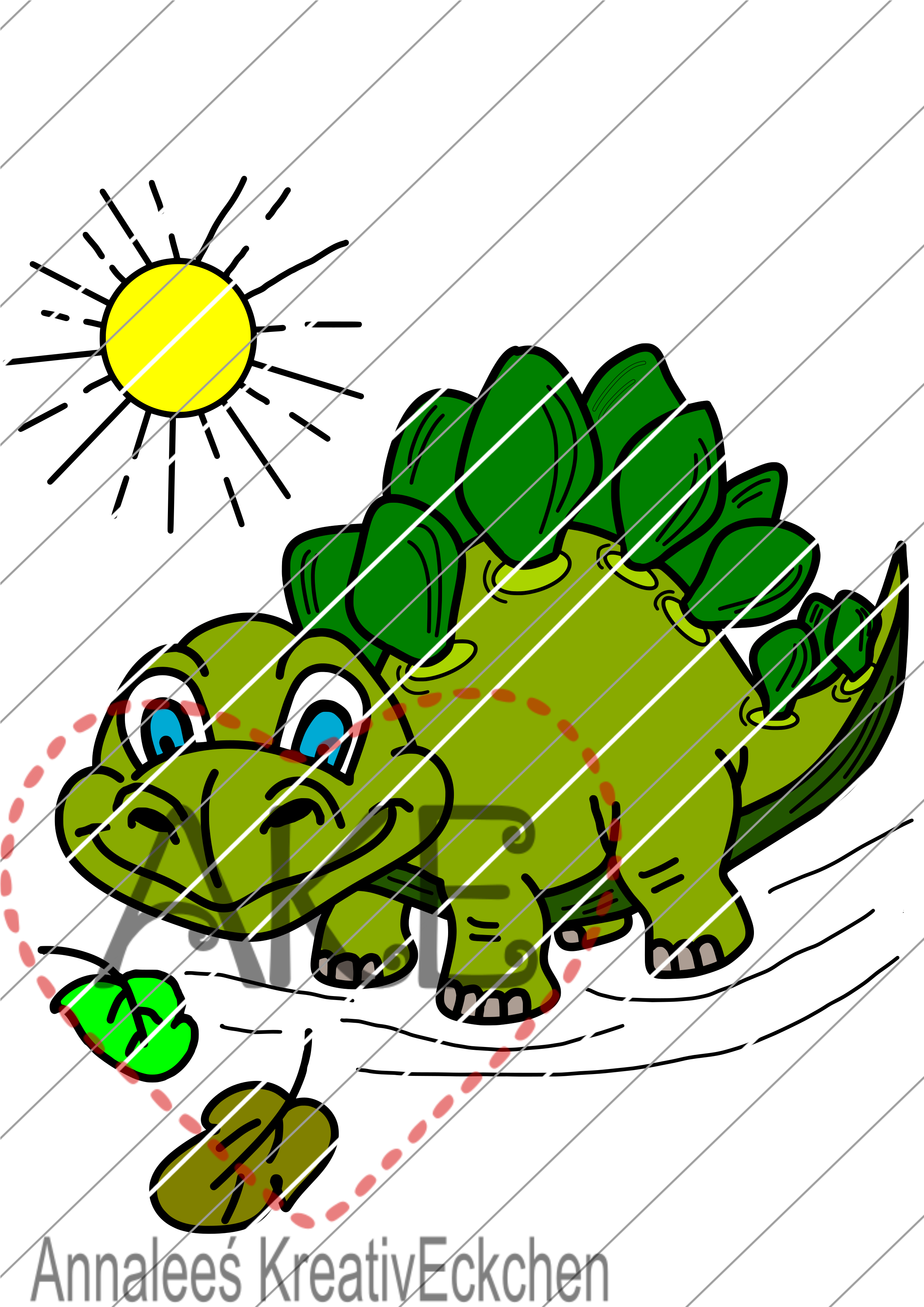 Ake Plotterdatei Dino Theo Kinder Junge Mädchen Design - Tortoise Clipart (3618x3618), Png Download