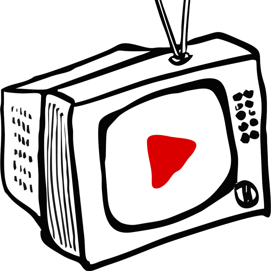 Grafik Design, Lustige Werbespots, Wiedergabelisten - Television Sketch Clipart (900x900), Png Download