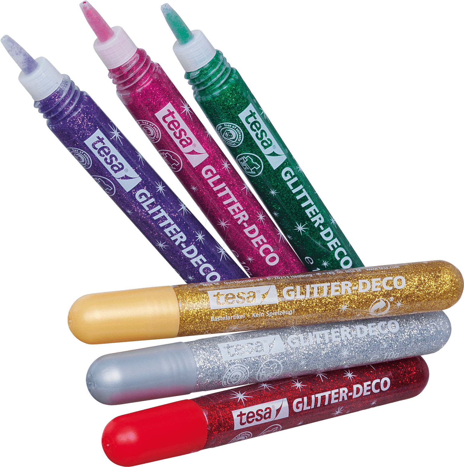 Tesa® Glitter-deco Classic Colors - Eye Liner Clipart (1567x1584), Png Download