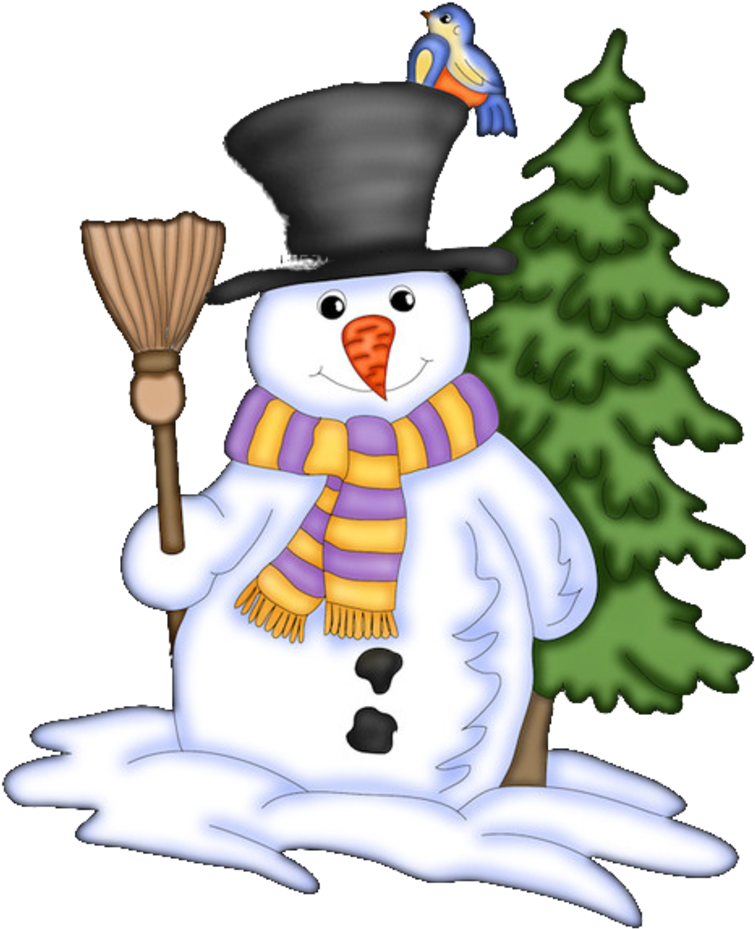 Fete Noel Bonhommes De Neige - Winter Clip Art - Png Download (800x971), Png Download