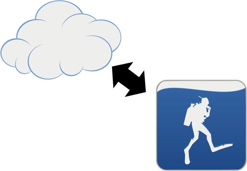 Cloud Storage Clipart (900x600), Png Download