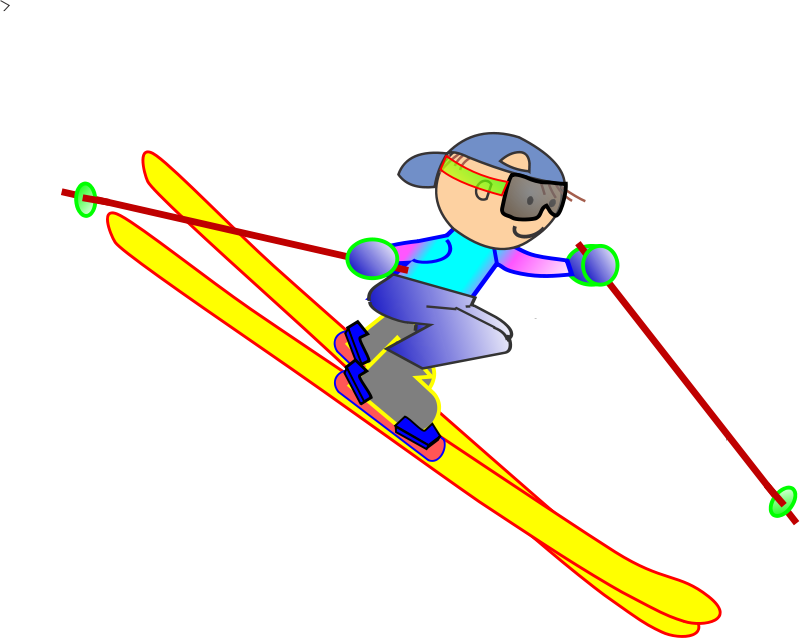 1 - Free Clip Art Skiing - Png Download (800x638), Png Download