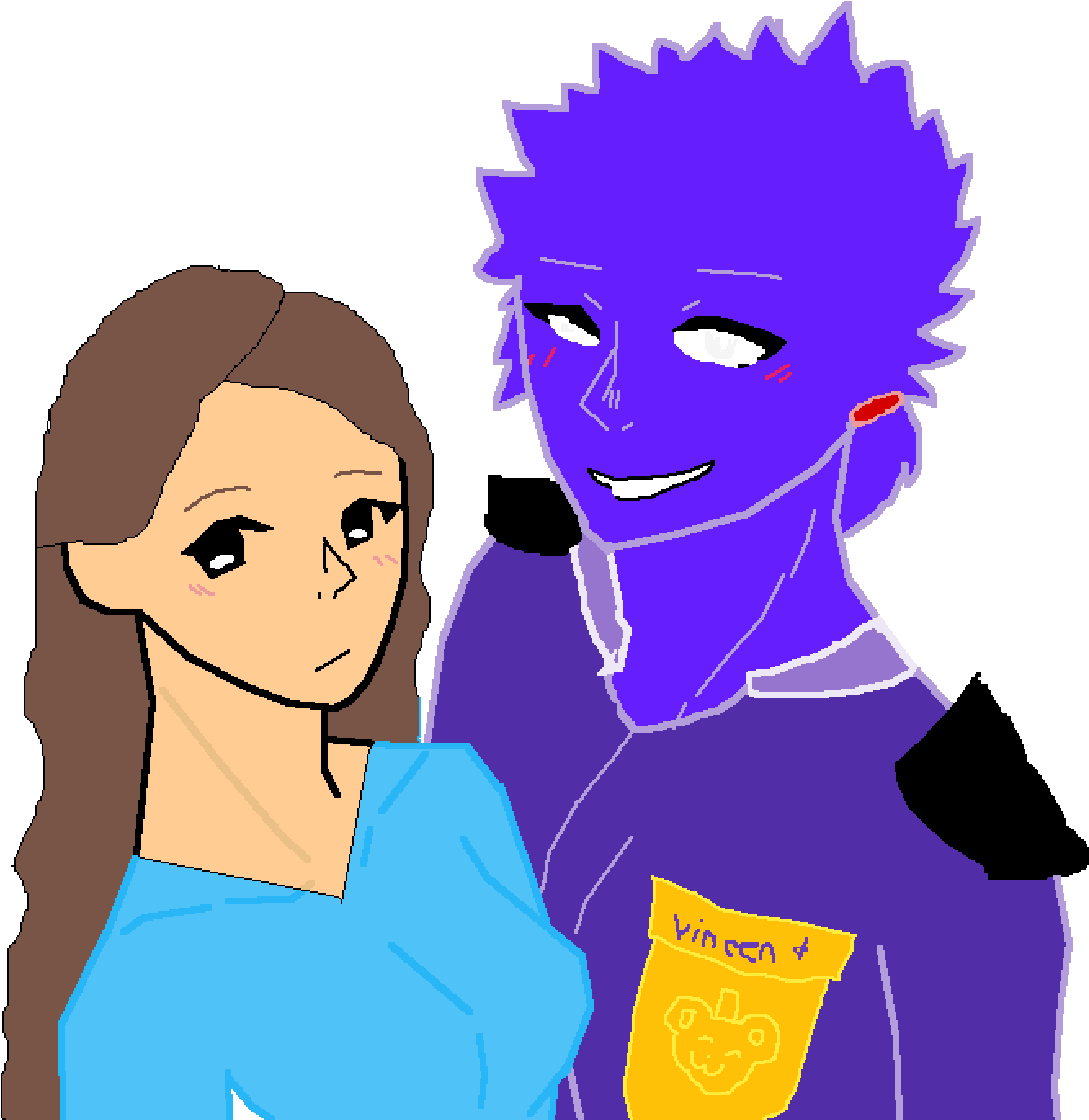 Can You See My Really Hard To See Pupils - Cartoon Clipart (1400x1400), Png Download