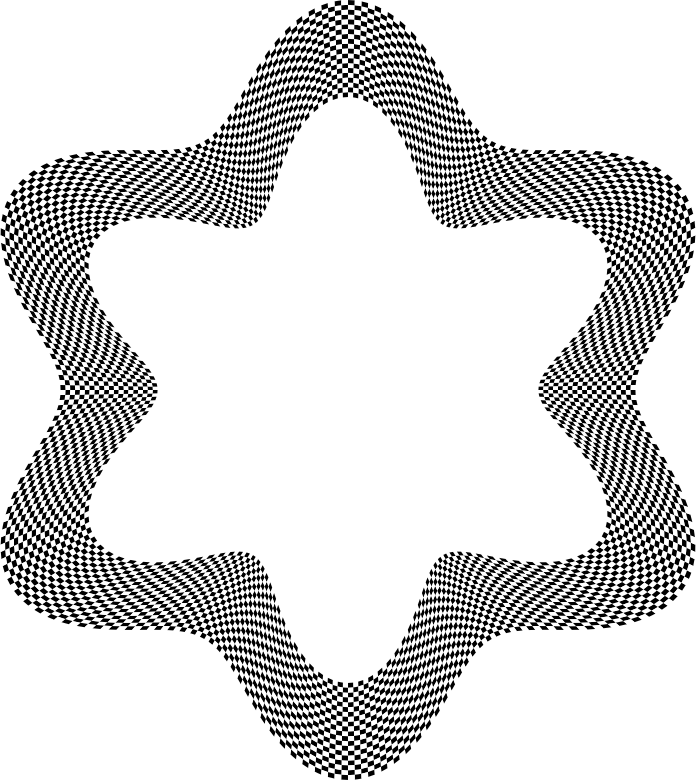 Checkerboard Star Clipart (696x780), Png Download