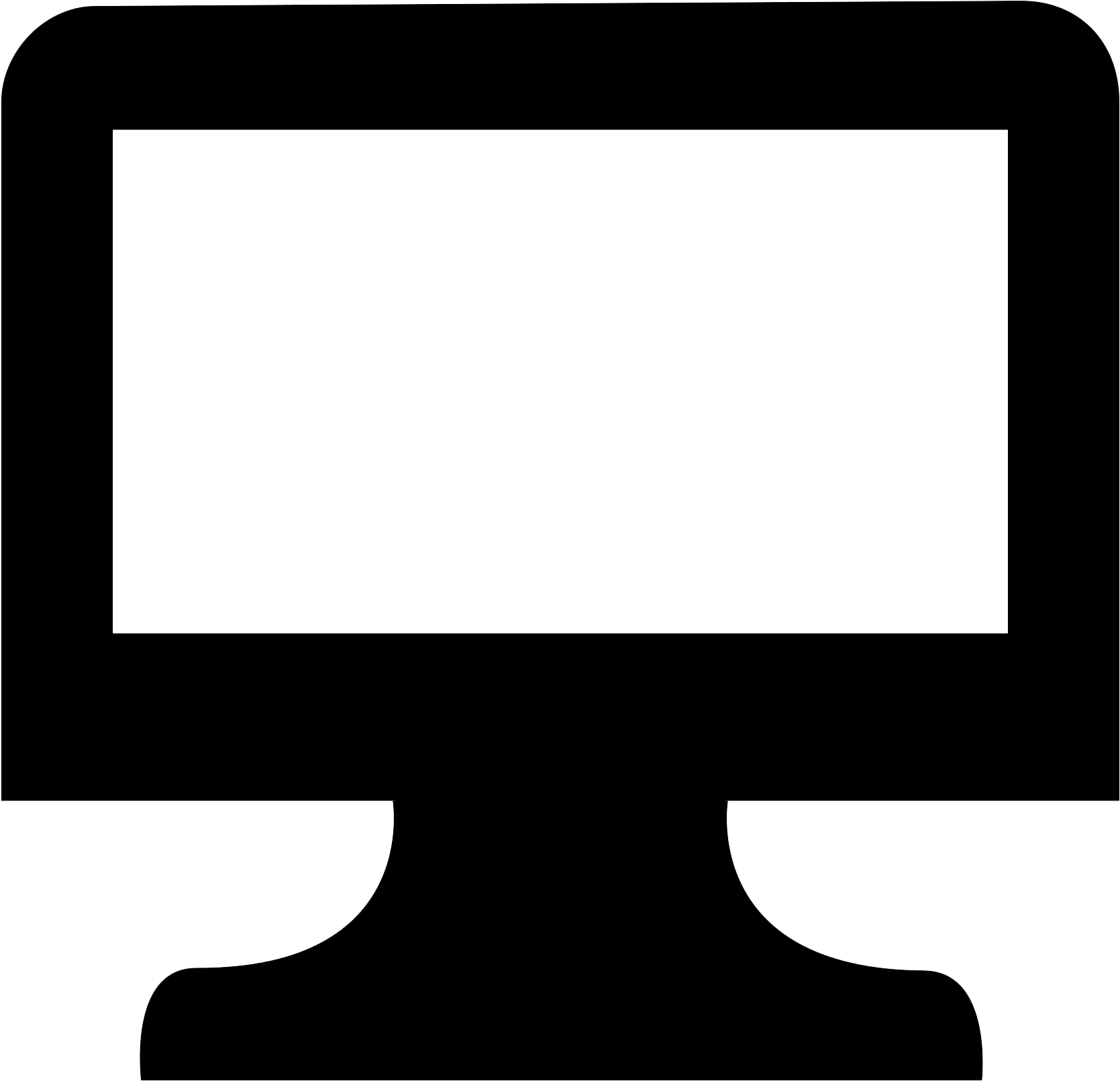 High Contrast Video Display Clipart (1748x1748), Png Download