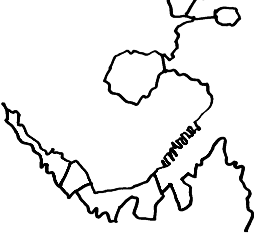 Drawing Of Map Clipart (995x912), Png Download