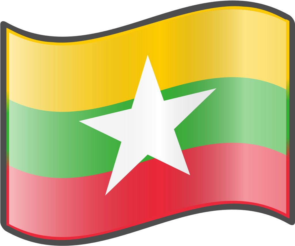 Nuvola Myanmar Flag - Flag Of Myanmar Clipart (1024x1024), Png Download
