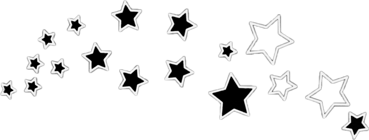Stencil De Estrellas Clipart (1261x480), Png Download