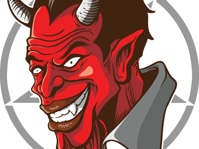 Demon Clipart Devil Face - Demonio Png Transparent Png (640x480), Png Download