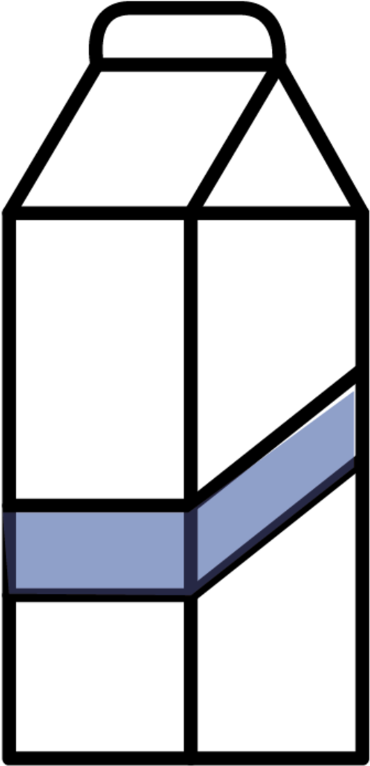 Café Spitz - Minimalist Milk Carton Clipart (1500x1500), Png Download