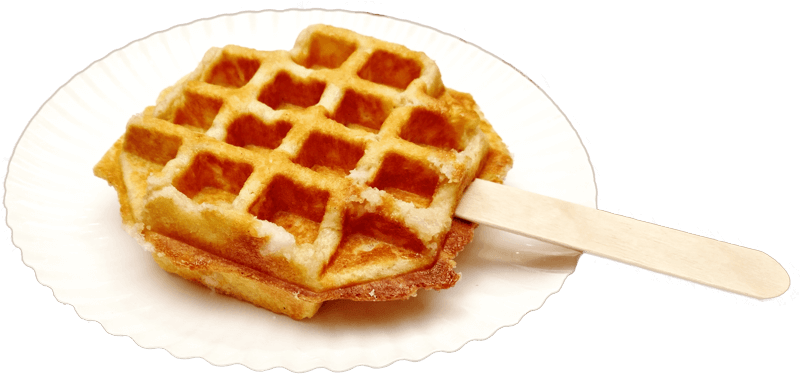 Hausgemachte Belgische Waffeln Nach Original Rezept - Belgische Waffeln Am Stiel Clipart (800x507), Png Download