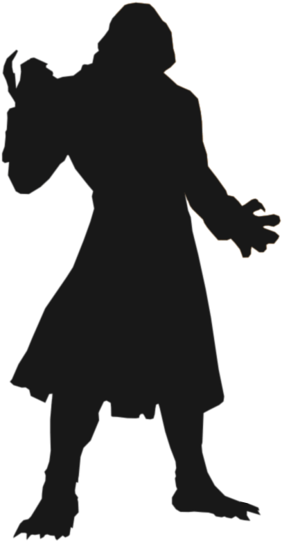 Claw Was Once Dr - Silhouette Clipart (450x780), Png Download