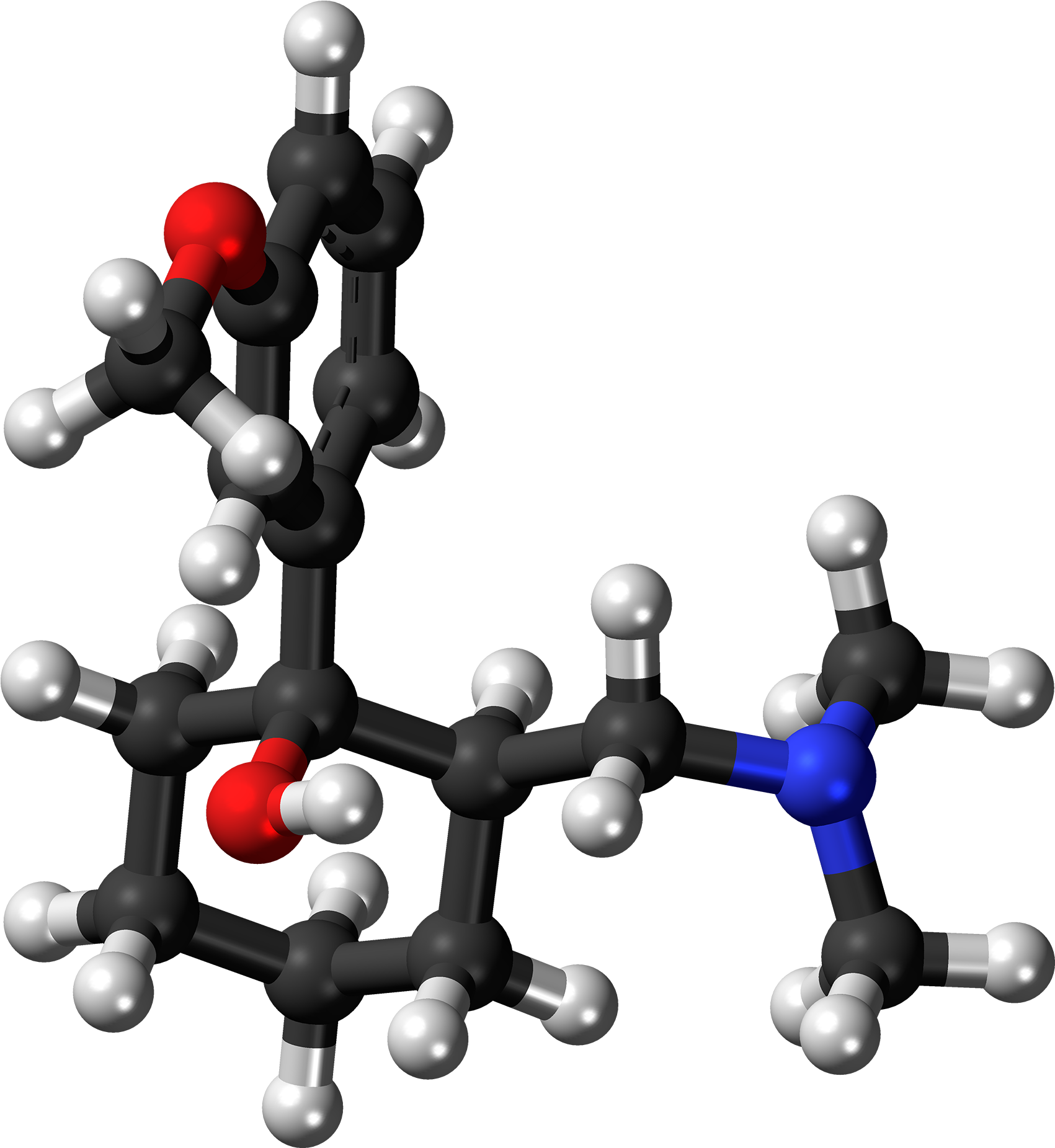 -tramadol Molecule Ball Clipart (1701x1851), Png Download