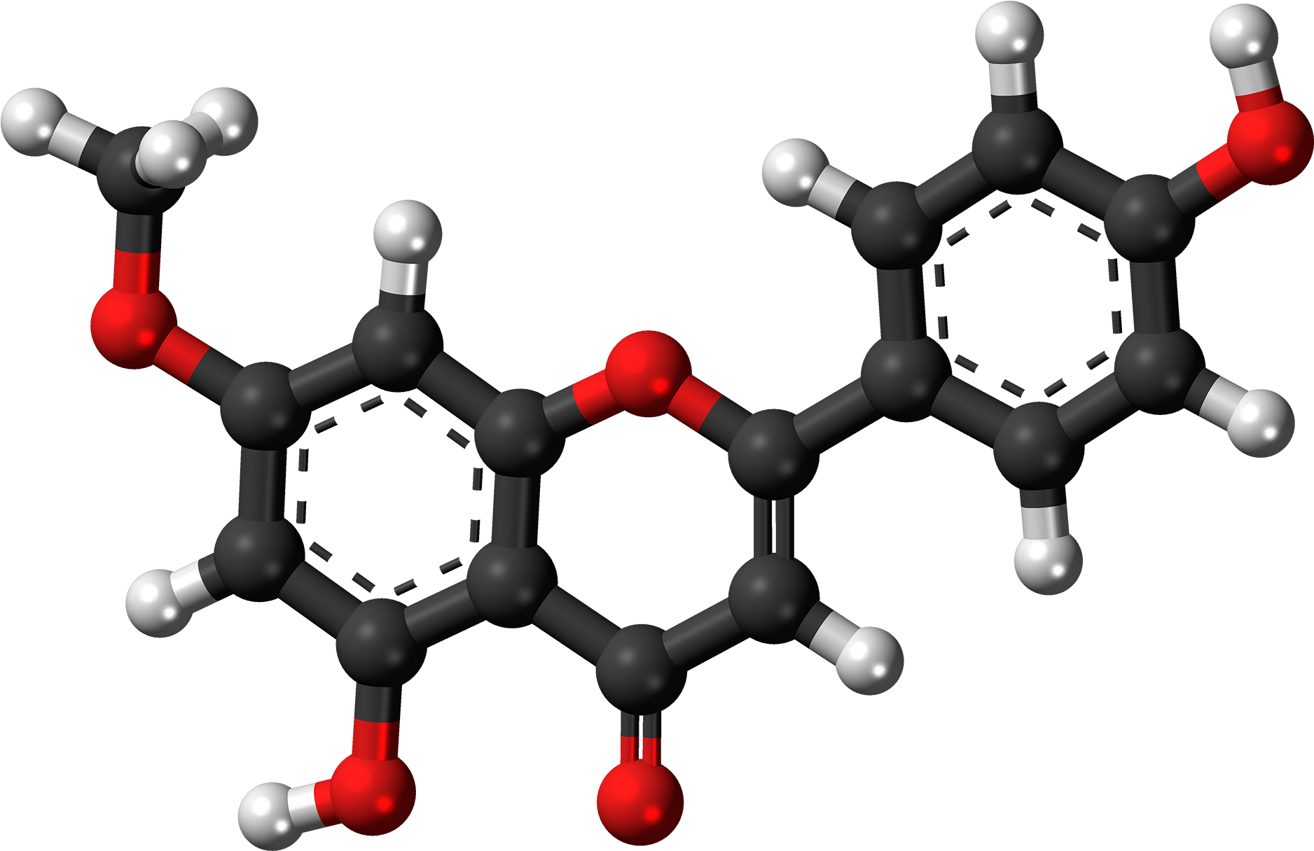 Genkwanin Molecule Ball - Molecule Clipart (2000x1340), Png Download