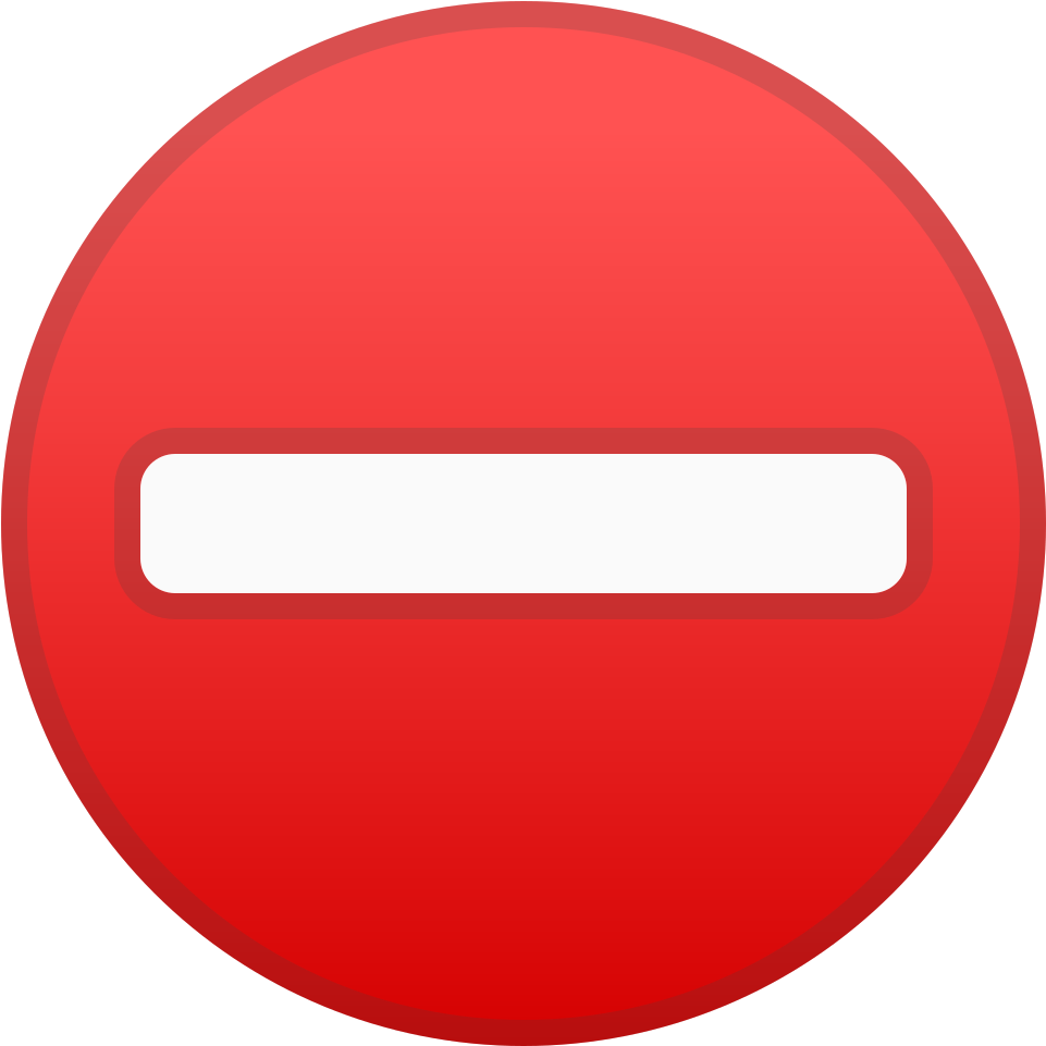 Download Svg Download Png - No Entry Emoji Clipart (1024x1024), Png Download