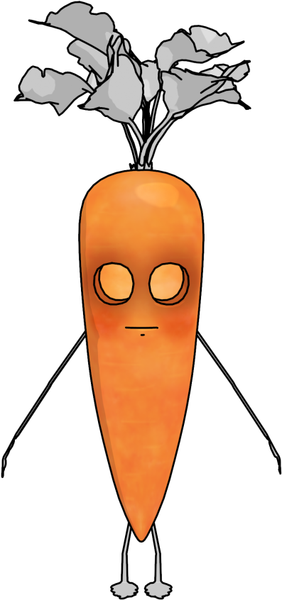 Carrot Clipart Png Transparent Png (397x846), Png Download