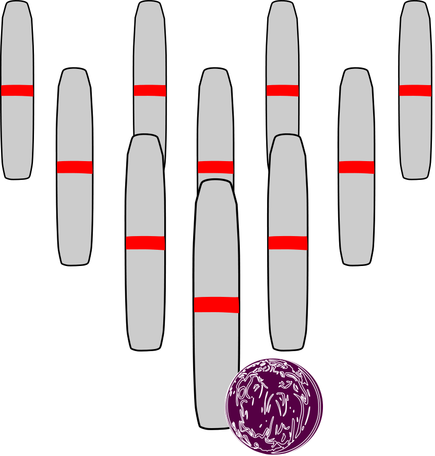 Candlepin Bowling Clip Art - Candlepin Bowling Clipart - Png Download (858x900), Png Download