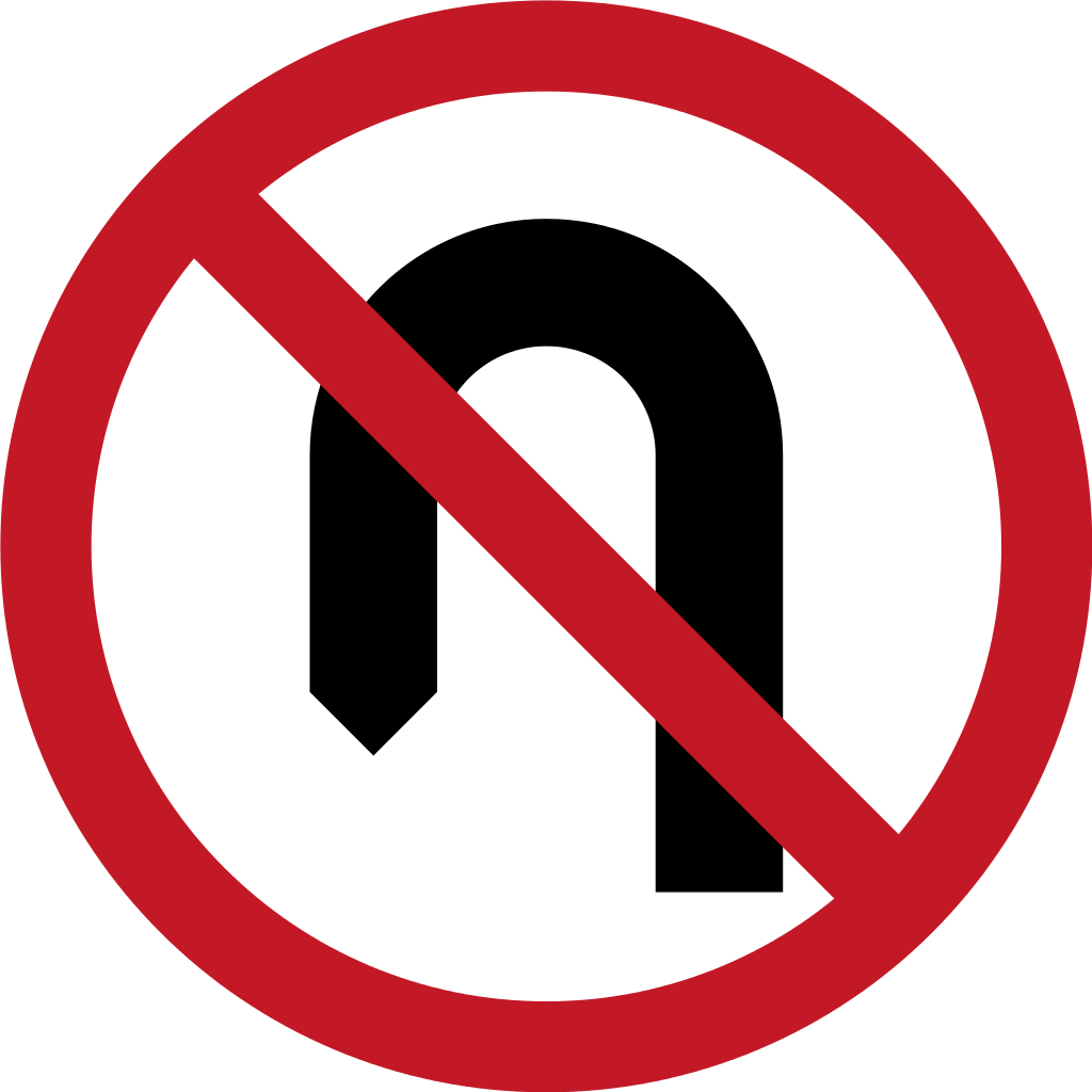 File Philippines Road Sign R3 15 Svg Wikimedia Commons - No U Turn Sign Philippines Clipart (1024x1024), Png Download