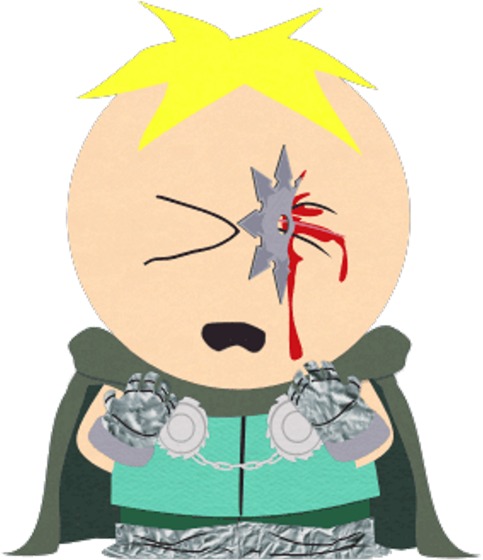 Professor Png - Butters Stotch Ninja Star Clipart (970x1122), Png Download