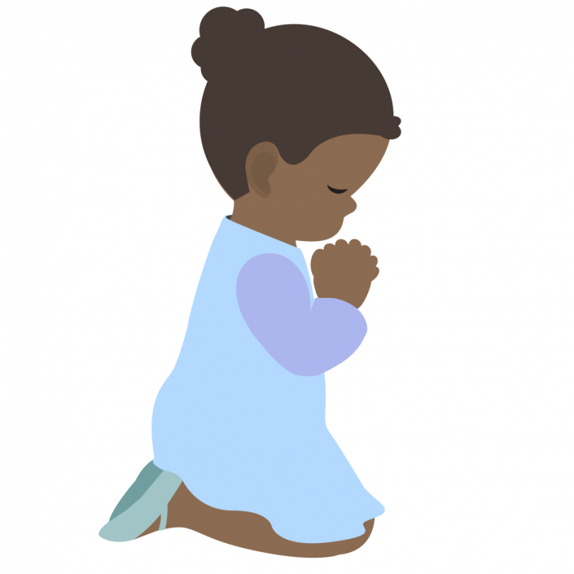 Children Praying Clipart - Png Download (817x817), Png Download