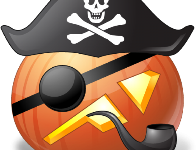 Pirates Of The Caribbean Clipart Pumpkin Stencil - Pirate Flag - Png Download (640x480), Png Download