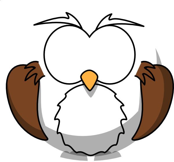 Owl Line Art Clipart (600x559), Png Download