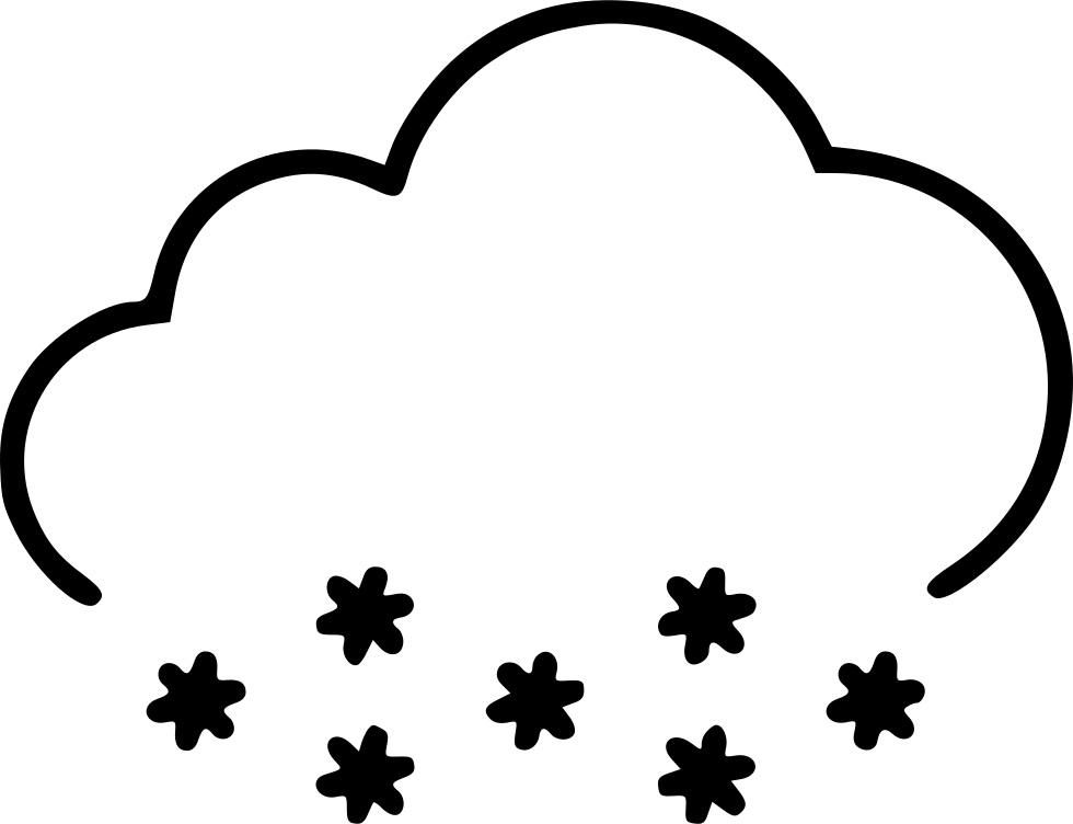 Snow White Clipart Heavy Snow - Line Art - Png Download (980x752), Png Download