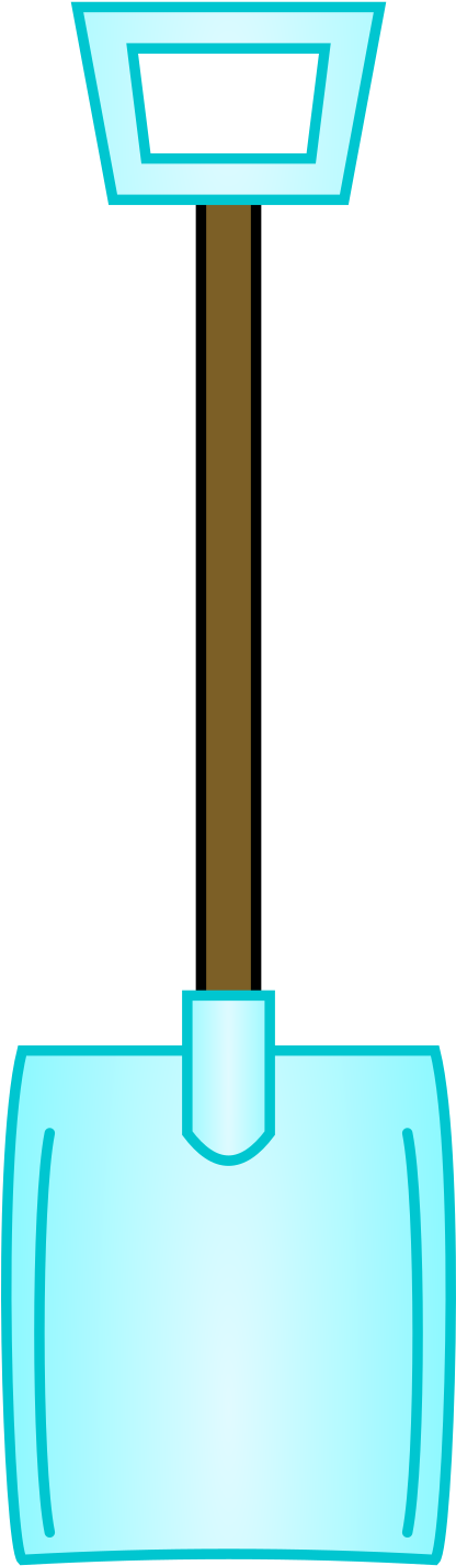 Ernie's Diamond Shovel Clipart (559x1512), Png Download