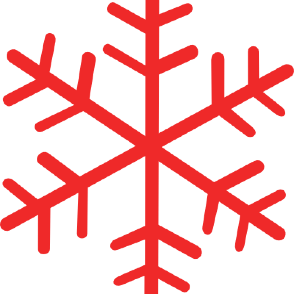 Red Snowflake Clipart 28 Collection Of Red Snowflake - Transparent Background Red Snowflake - Png Download (1024x1024), Png Download