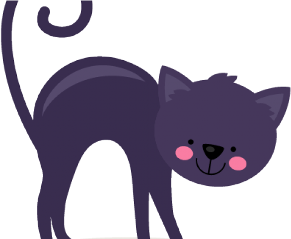 Black Cat Clipart Svg - Cat Yawns - Png Download (640x480), Png Download