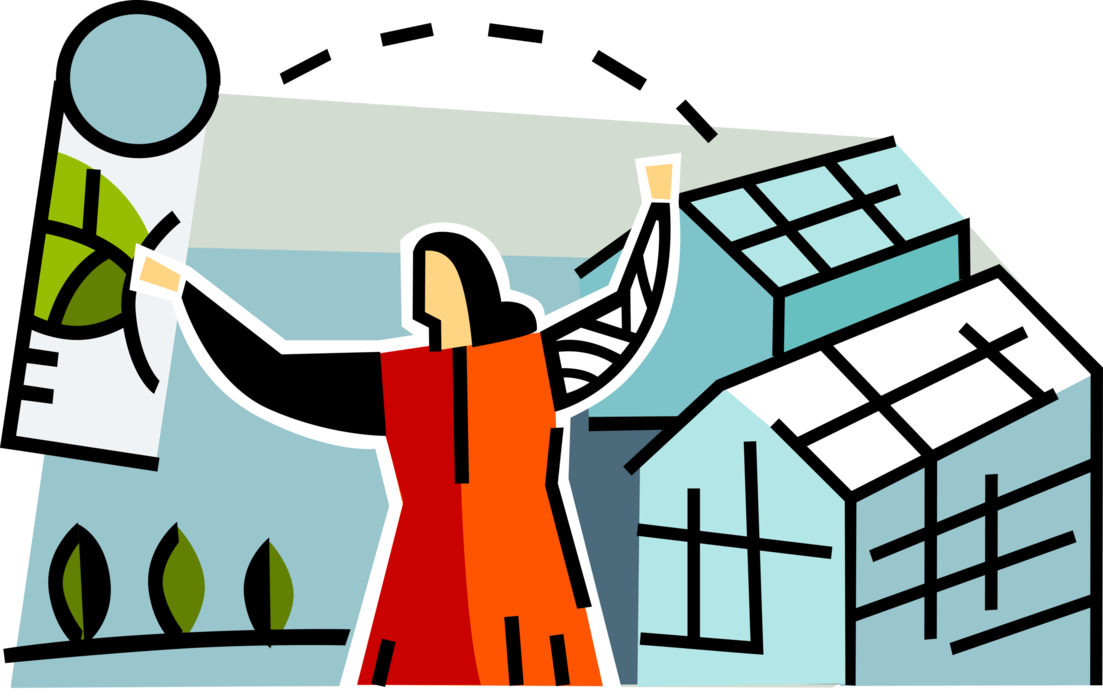 Vector Illustration Of Plant Science Or Biology Botanist Clipart (1103x700), Png Download