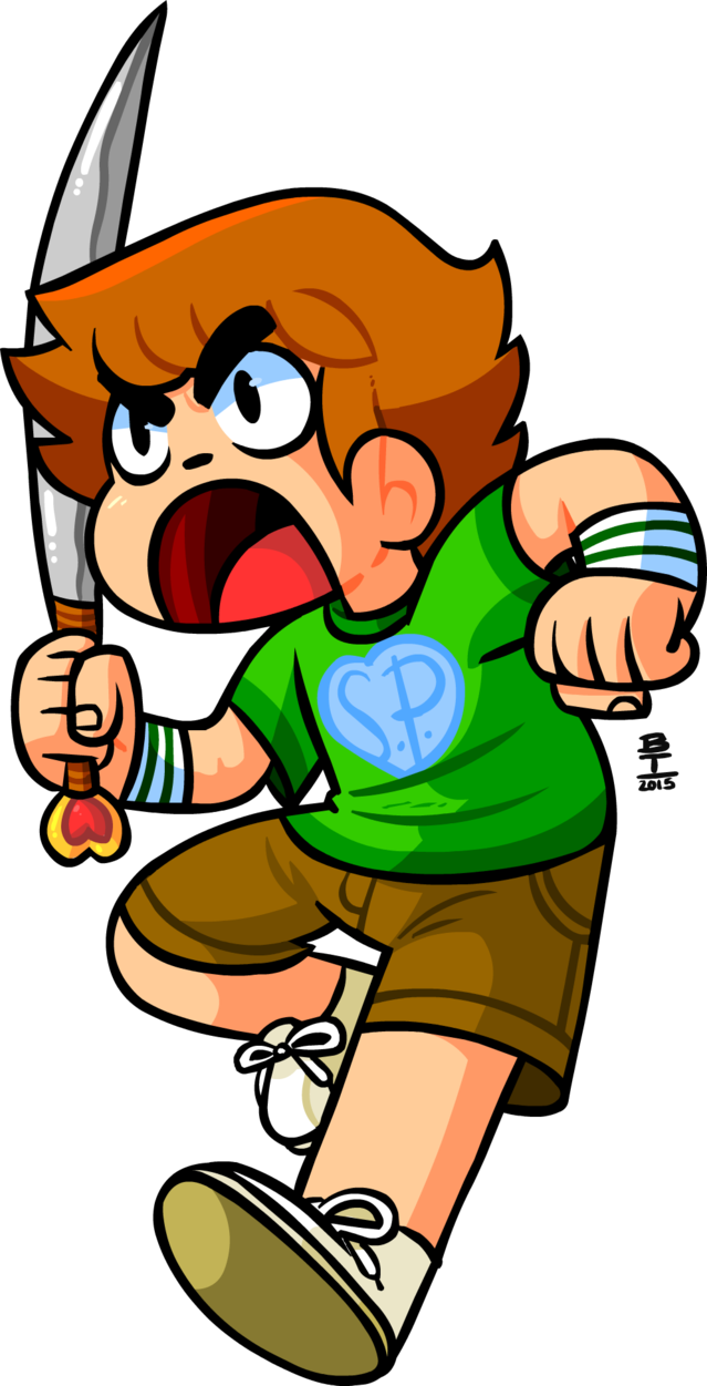 Pilgrim Png - Scott Pilgrim Deviant Clipart (639x1251), Png Download