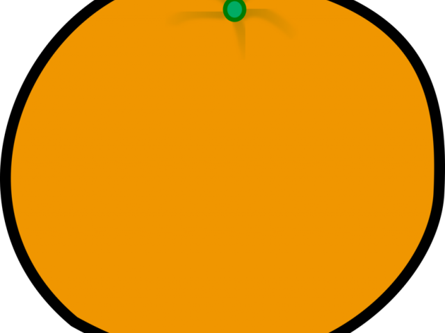 Orange Fruit Clipart Orange Colour - Circle - Png Download (640x480), Png Download