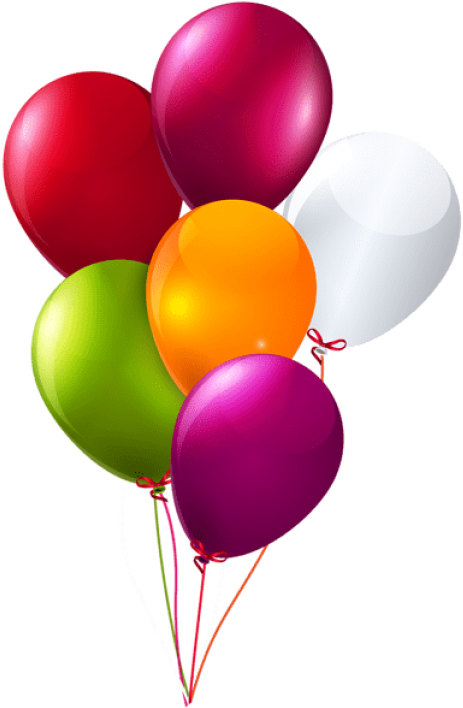 Free Png Download Colorful Bunch Of Balloons Png Images - Ballon Png Clipart (480x722), Png Download