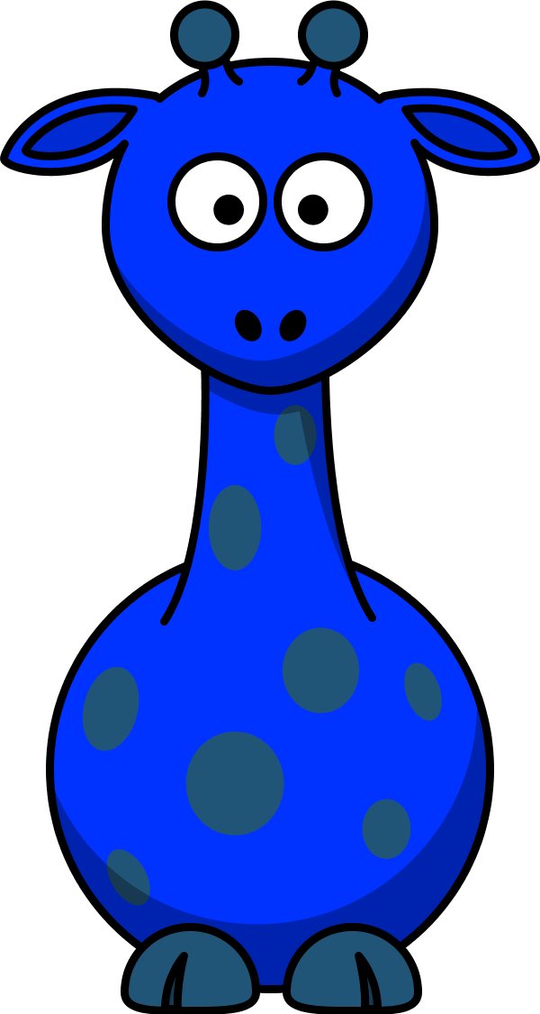 Vector Clip Art - Brown Giraffe - Png Download (600x1125), Png Download
