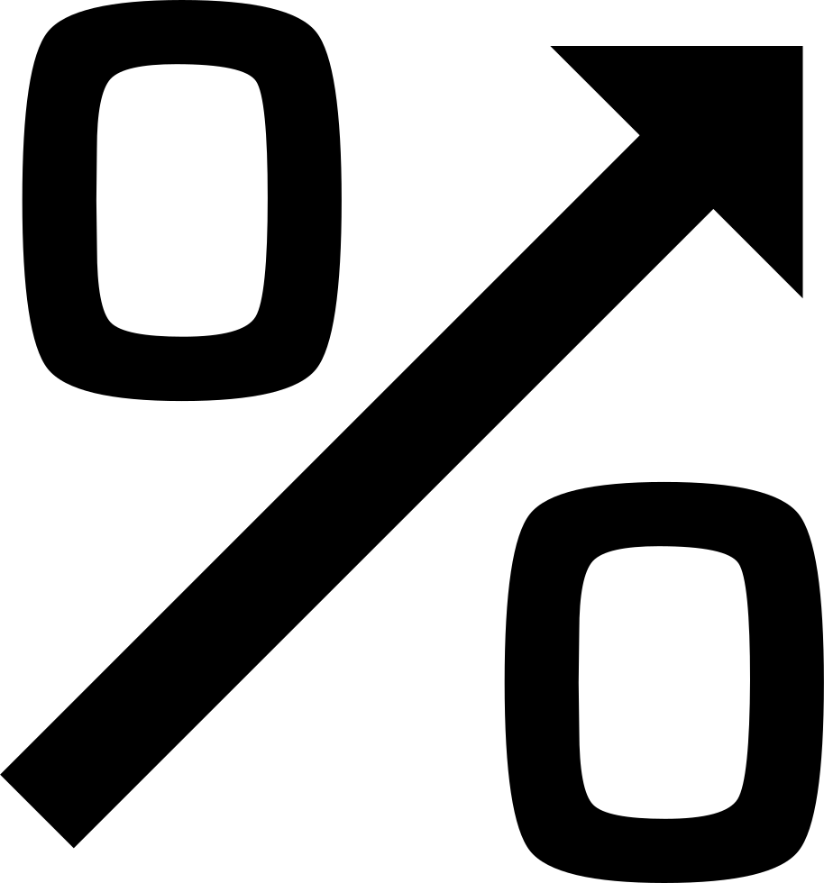 Economy Percentage Symbol With Up Arrow Comments - Economy Symbol Clipart (914x980), Png Download