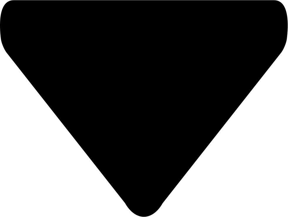 Triangular Black Arrow Pointing Down Comments Clipart (981x740), Png Download