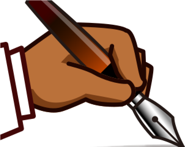 Hand Emoji Clipart Left - Left Hand Writing Clipart - Png Download (640x480), Png Download