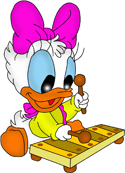 Duck Cartoon, Baby Cartoon, Baby Images, Baby Disney, - Baby Daisy Duck Clipart (600x600), Png Download