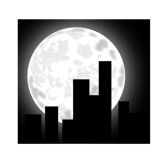 Buildings At Night Clipart - Png Download (600x600), Png Download